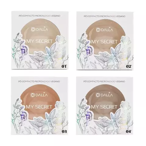 Pó compacto micronizado My Secret cores claras