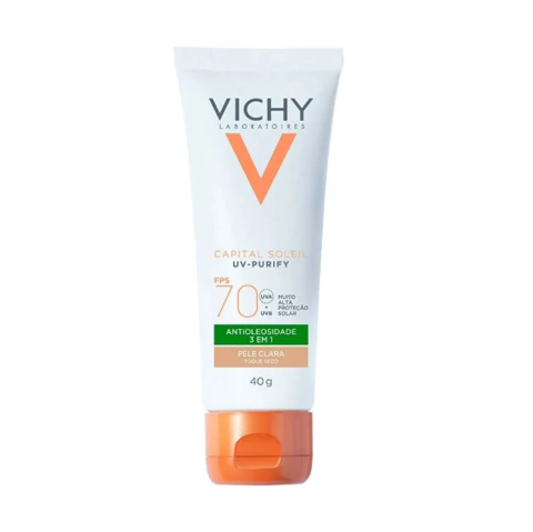 VICHY IDEAL SOLEIL FPS70 PURIFY CLARA 40G