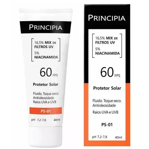 PROTETOR SOLAR PS/01 FILTROS UV FPS60 40ML - PRINCIPIA