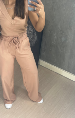 CONJUNTO CALÇA E REGATA REBECA NUDE - loja online