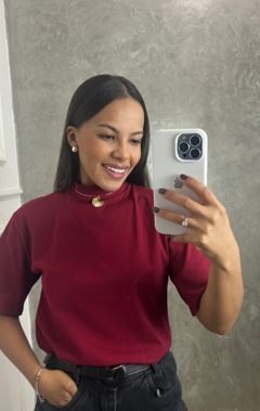 T-SHIRT JANAINA BORDO