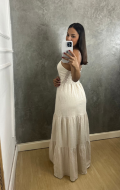 VESTIDO SAMANTA LINHO CRU na internet