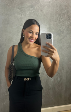 BLUSA OMBRO SÓ IVA VERDE MUSGO na internet