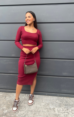 CONJUNTO EVA RIBANA BORDO
