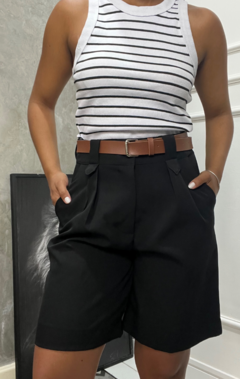 Bermuda Alfaiataria Karina Preto - DOCE MARÉ | MODA FEMININA