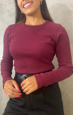 BLUSA MANGA LONGA OLGA BORDO