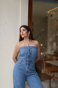 MACACÃO JEANS FLAVIA - comprar online