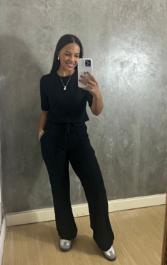 CONJUNTO VALERIA MOLETINHO PRETO - loja online