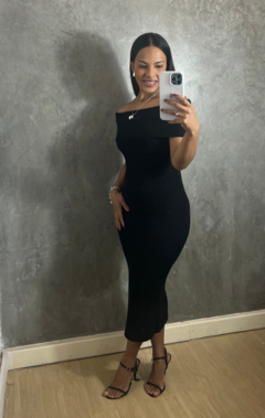 VESTIDO RAFA PRETO MODAL - DOCE MARÉ | MODA FEMININA