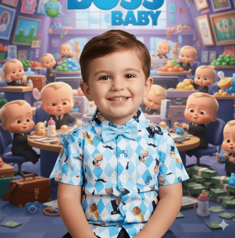 Camisa temática Poderoso Chefinho - comprar online