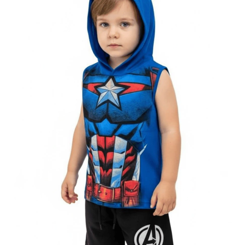 Fantasia conjunto de personagem capitão américa - comprar online