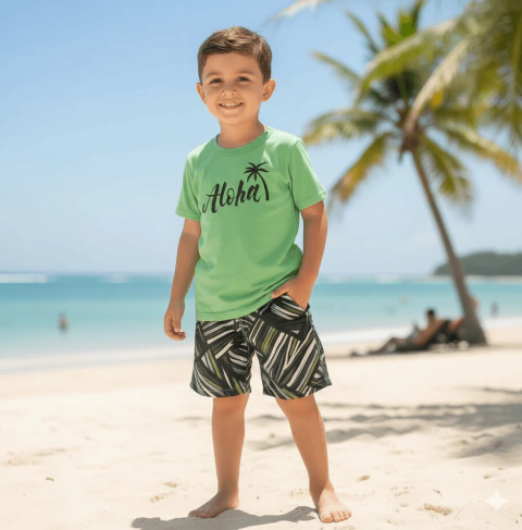 Conjunto camiseta Aloha - comprar online