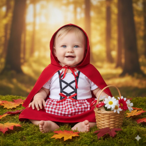 Fantasia Vestido chapeuzinho vermelho - comprar online