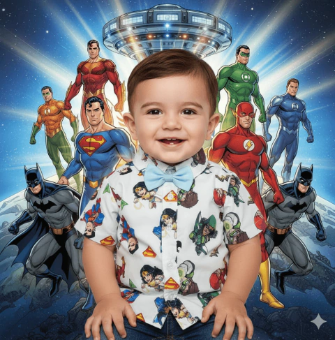 Camisa temática Liga da Justiça - comprar online