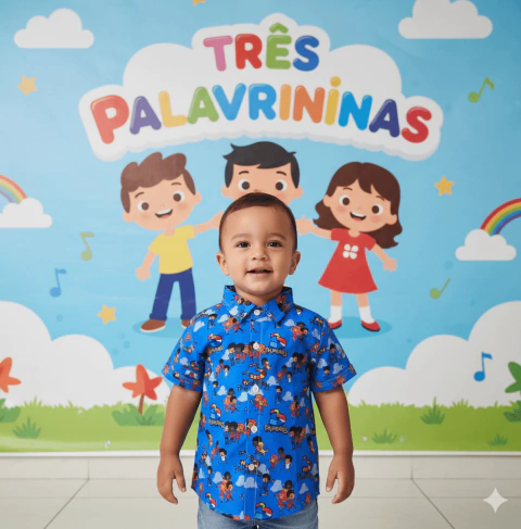 Camisa temática Três Palavrinhas - comprar online