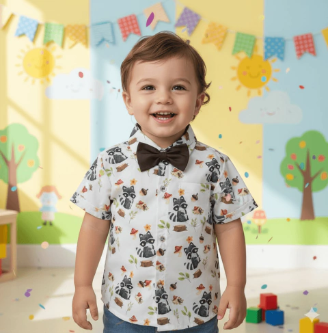 Camisa temática Bosque Guaxinim - comprar online