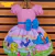 Vestido Galinha pintadinha