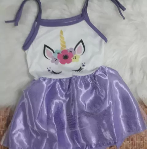 Fantasia Vestido unicórnio lilás - comprar online