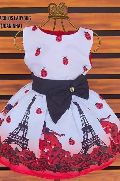 Vestido Lady bug regata