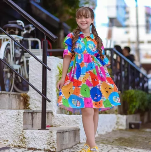 Vestido Manga modelo 3/4 na internet