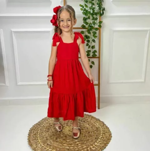 Vestido Vermelho alça - comprar online