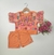 Conjunto Viscose bata laranja