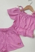 Conjunto Rosa viscose linho - comprar online