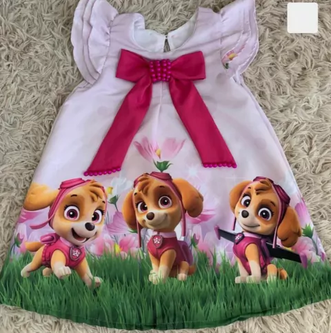 Vestido Trapézio Patrulha canina skay