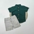 Conjunto social camisa gola padre verde