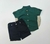 Conjunto social camisa gola padre verde - DAVI KIDS MODA INFANTIL