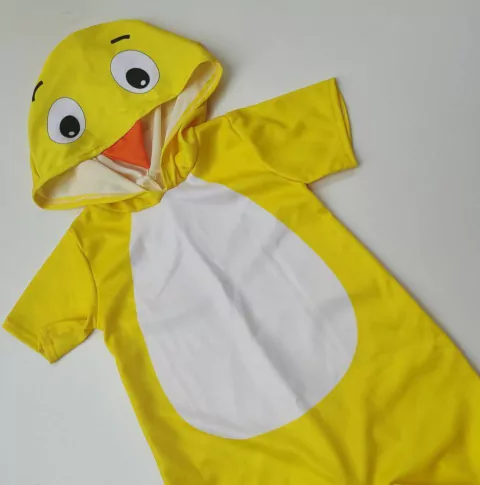 Fantasia Macacão Pintinho amarelinho
