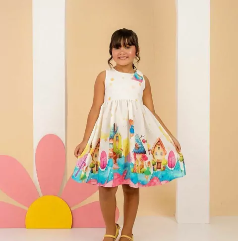 Vestido Casinha Branca