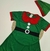 Fantasia vestido duende mamãe Noel verde na internet