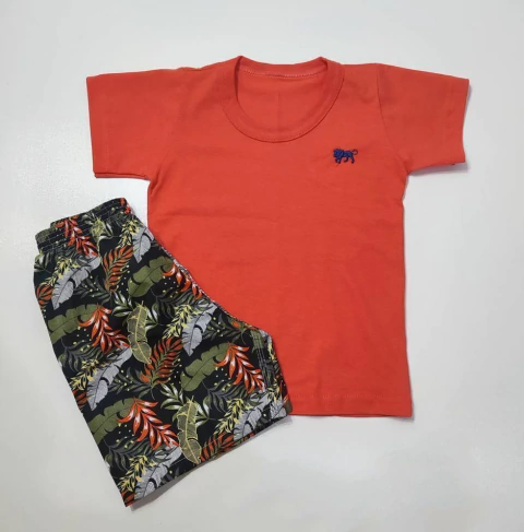 Conjunto camiseta Salmão - comprar online