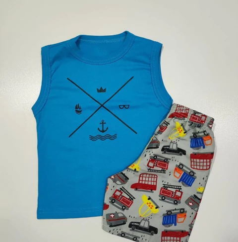 Conjunto regata Azul X - comprar online