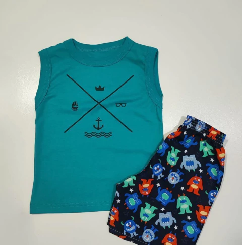 Conjunto regata Verde X - comprar online