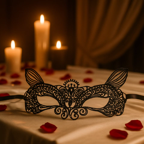 Máscara com Orelhinhas Rendada – Puro Mistério com Charme Animal - comprar online