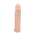 Capa p/ aumento instantâneo do pênis macia em cyberskin Ponta Maciça - 2 cm