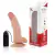 Pênis Curvado para cima com vibro ventosa 15 x 3,5 cm cor bege