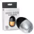 Vibrador Soft Touch Metalizado MEU EGG, 7cm na cor preto/prata,10 velocidades
