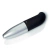 Vibrador Soft Touch Metalizado PONTO GEEE, 13cm cor preto/prata, multivelocidades - comprar online