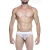 Cueca Jockstrap Premium estilo arrastão branca