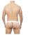 Cueca Jockstrap branca vazada estilo arrastão