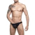 Cueca Jockstrap estilo arrastão preta em Suplex