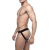 Cueca Jockstrap estilo arrastão preta em Suplex