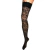 Meia calça arrastão 7/8 com Renda Floral