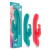Vibrador com Dupla Estimulação Hop - Rave Rabbit - Aquamarine