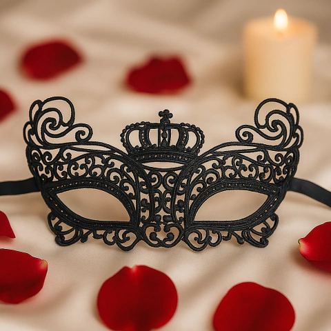 Máscara de renda Renda Realeza – Pra Reinar no Baile!  - comprar online