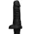 Pênis nervoso com Vibro e Escroto 17 x 4 cm na cor preto