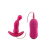 Plug Anal com Vibrador e 10 Funções c/ Controle Remoto - Aphrodisia - Pink